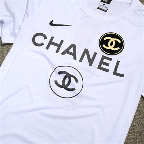 chanel nike t shirt|Chanel Nike top.